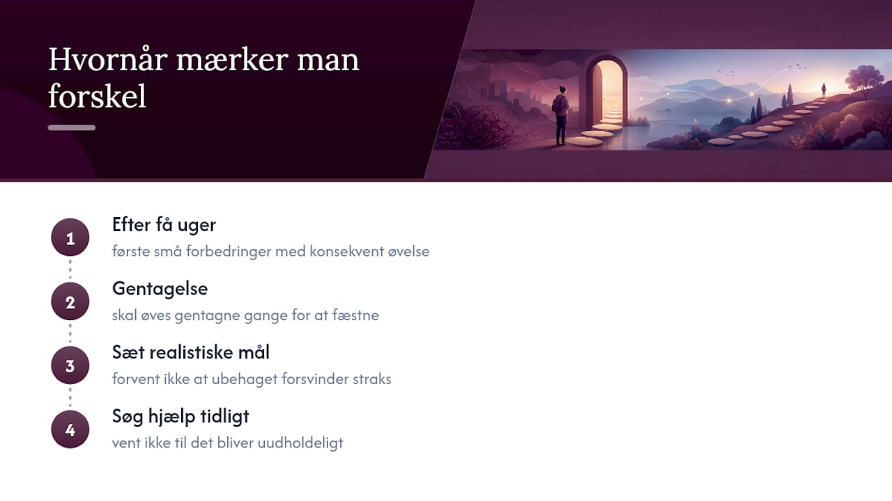 Hvornår mærker man en forskel? — overview diagram