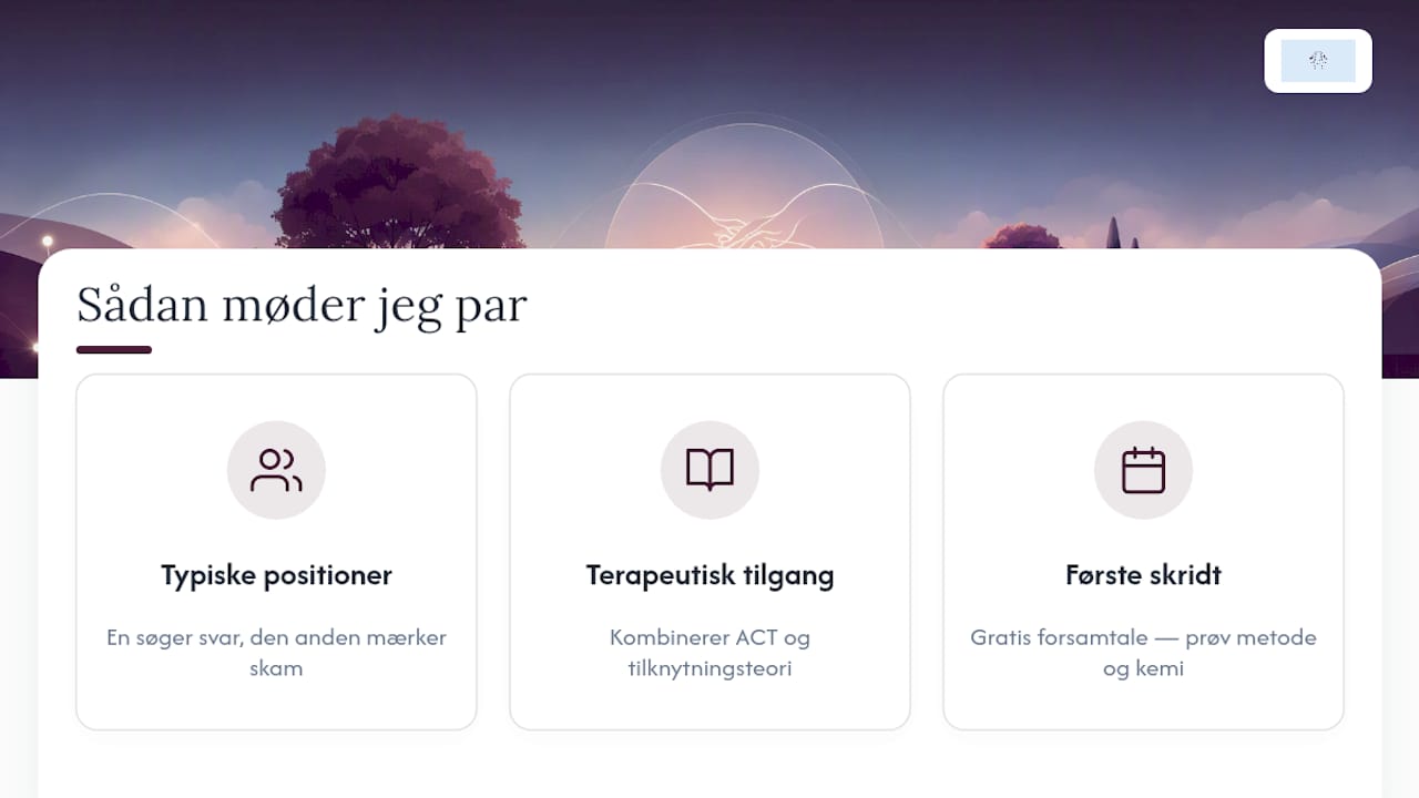 Sådan møder jeg par i denne situation — overview diagram
