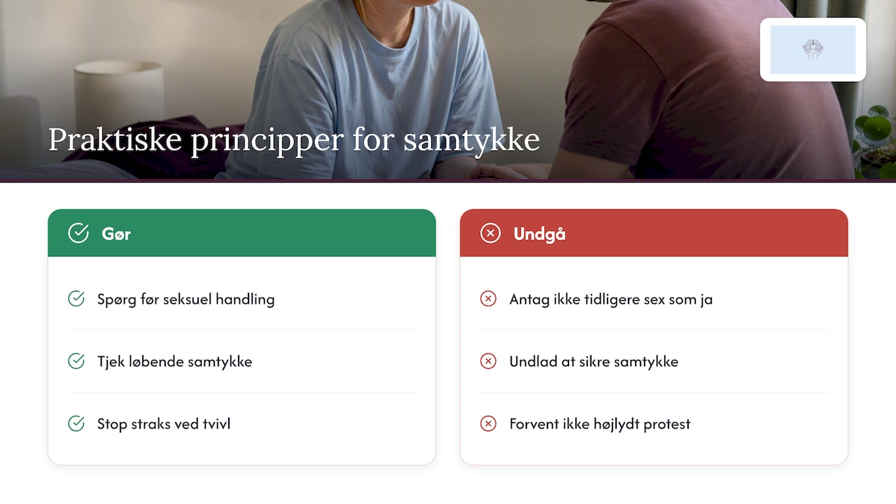 Tre enkle principper for samtykke